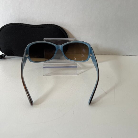 Maui Jim Sunglasses MJ295-03T Nalani Brown Woodgrain Blue Frames HCL Bronze Lens - Picture 3 of 5
